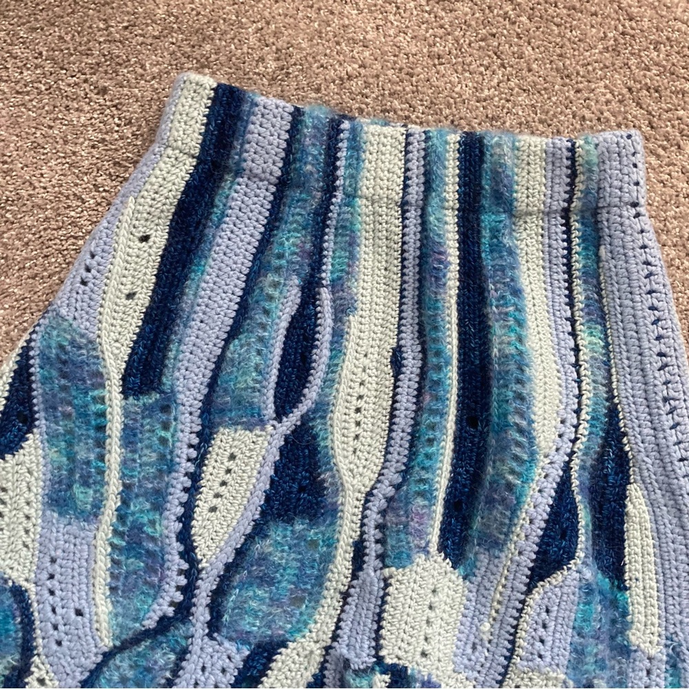 Sea New York Blue Patterned Midi Skirt - Picture 10 of 13